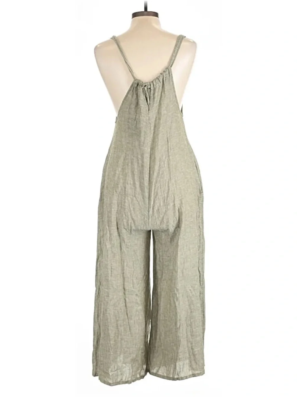 Haute Hippie Olive Linen Blend jumpsuit